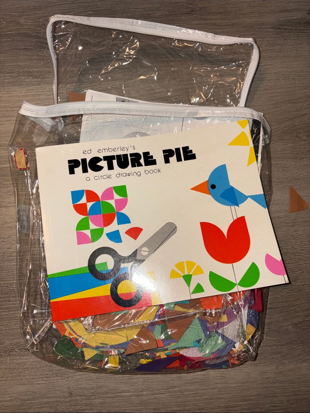 Ed Emberley’s Picture Pie A Circle Drawing Book- w/ Colorful Geometric Shapes